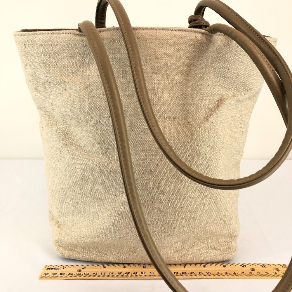Bueno Cream Colored Canvas Handbag - Picture 3 of 12